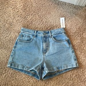 PacSun Amber Blue Denim Mom Short Sz 25 NWT